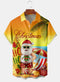 Men's Christmas Funny Graphic Short Sleeve Hawaiian Shirt